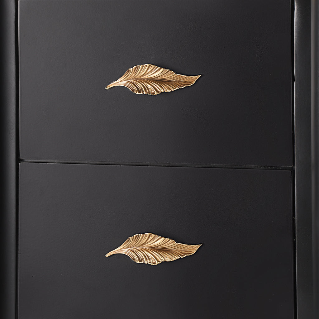 Contemporary 2 Drawers Nightstand