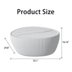 Goose Egg Shaped Coffee Table with Sintered Stone Top