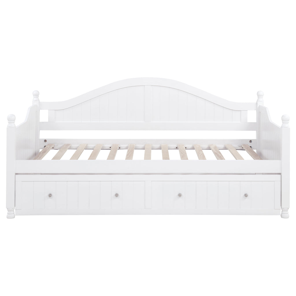 White Twin Daybed with Trundle