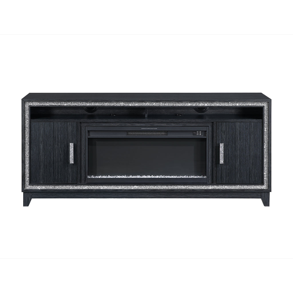 Almera Dark Indoor Fireplace