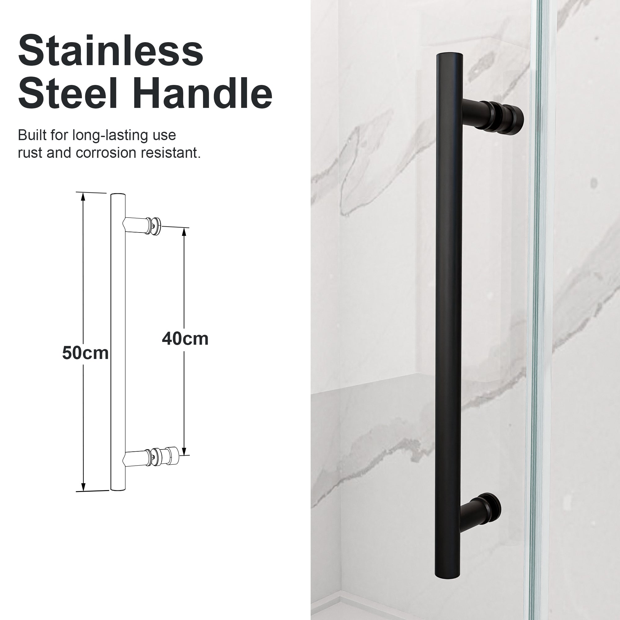 Frameless Single Sliding Shower Door