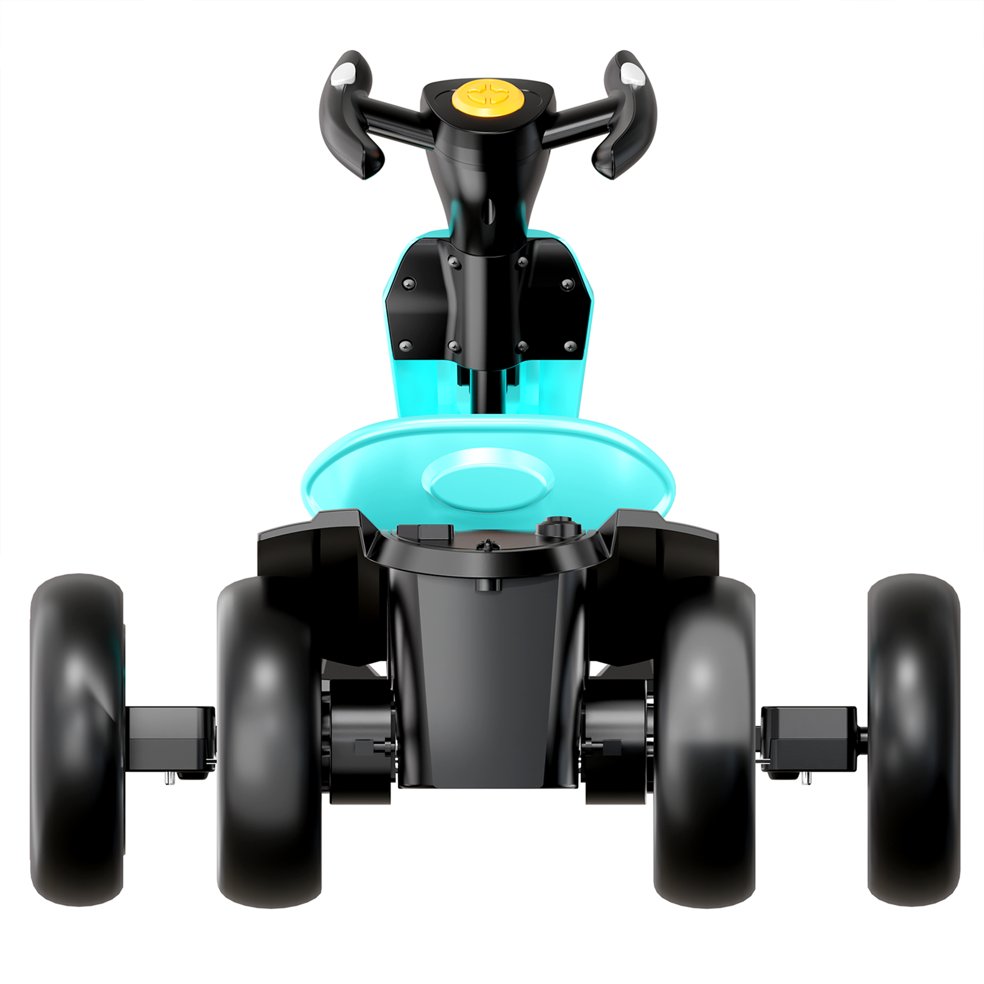 12V Electric Kids Pedal Go Kart, Light Blue