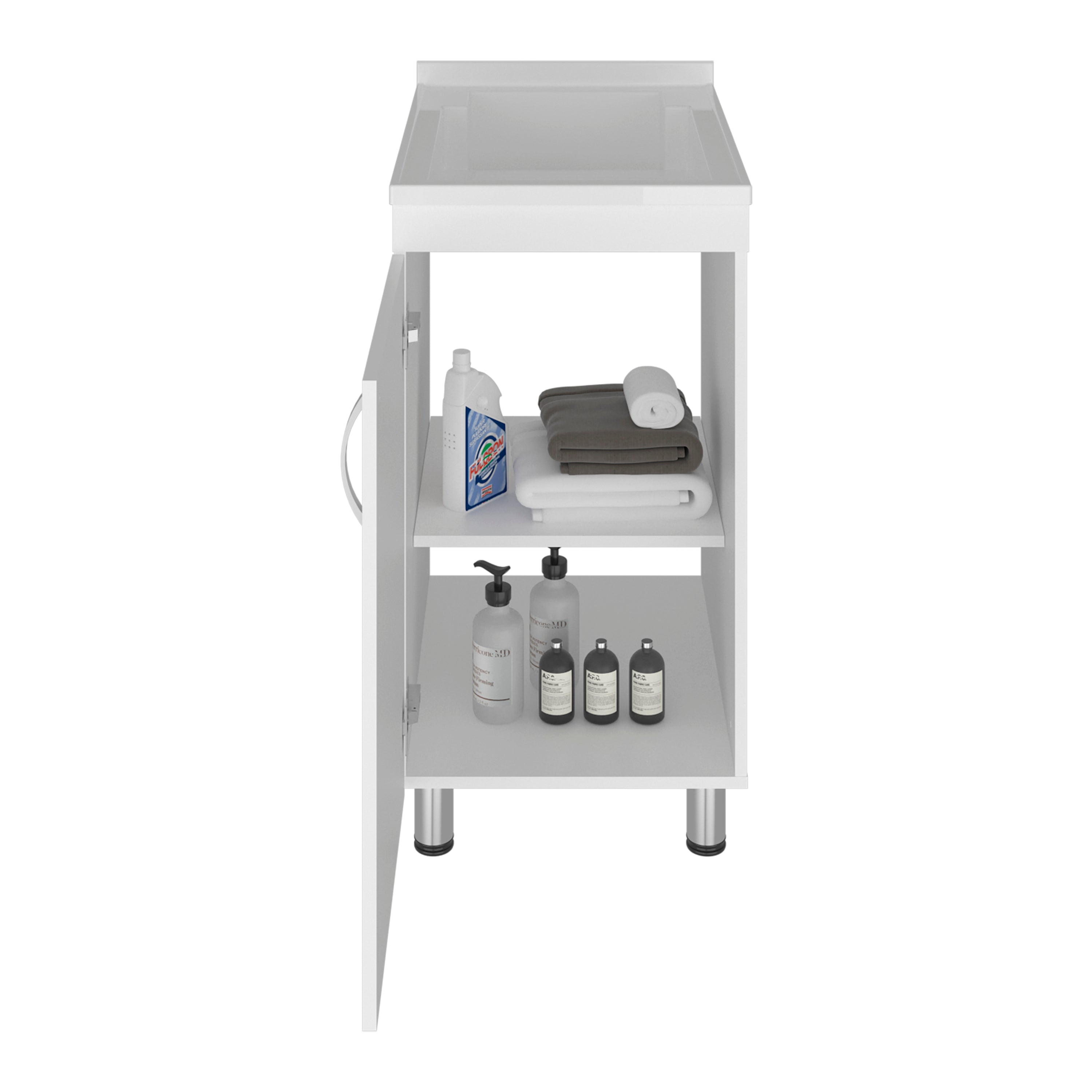Slee Compact Utility Sink Cabinet with Storage