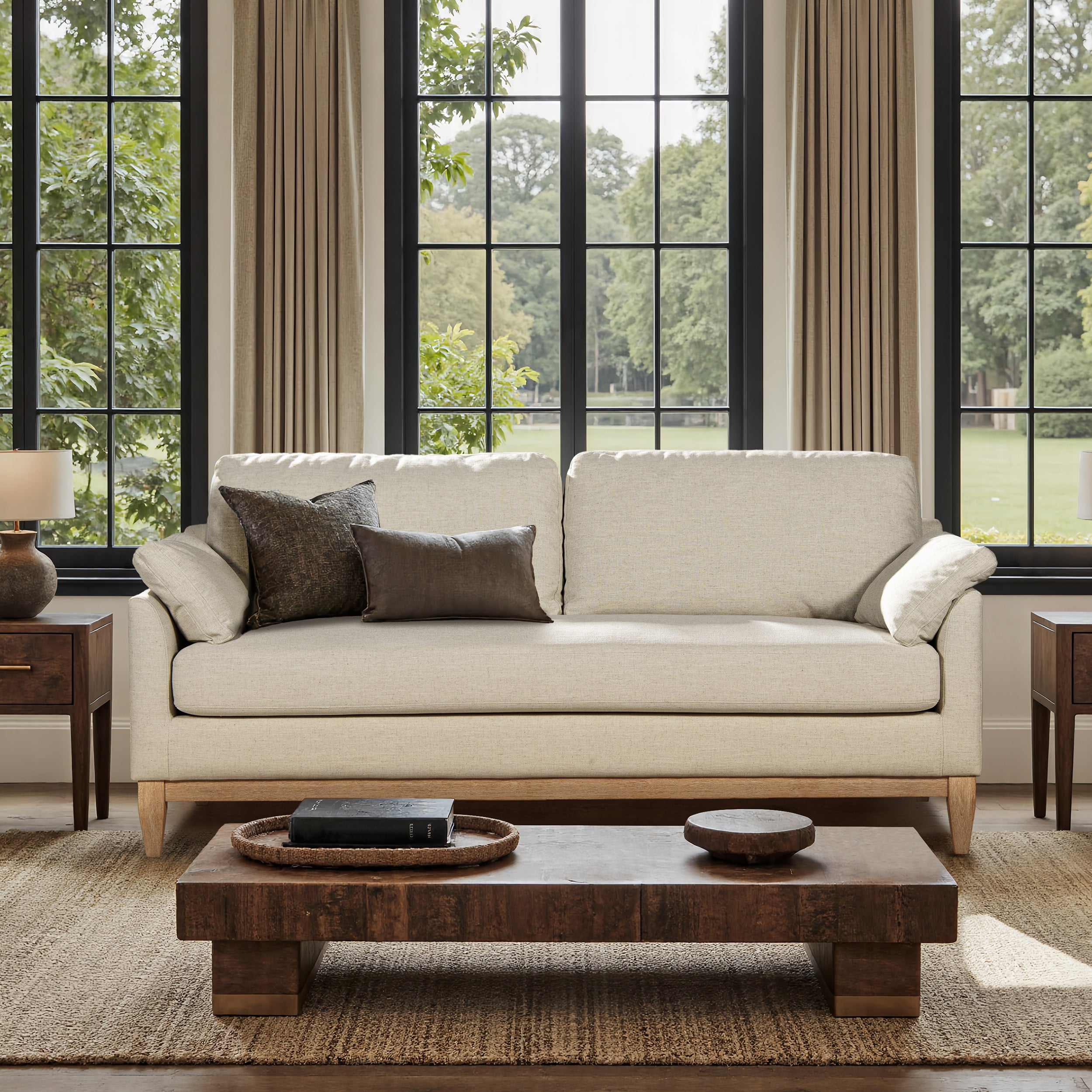 Pasadena 75.5" Modern Farmhouse Sofa