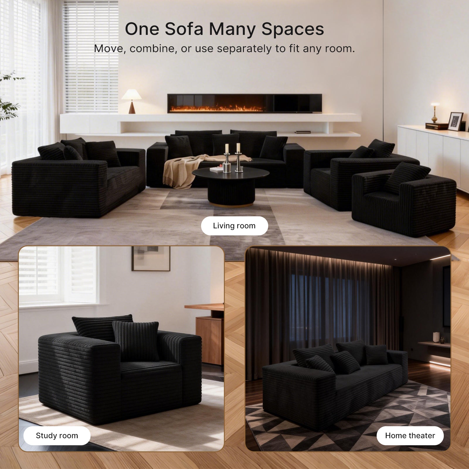 Small Boneless Sofa Chair, No Assembly Couch in a Box