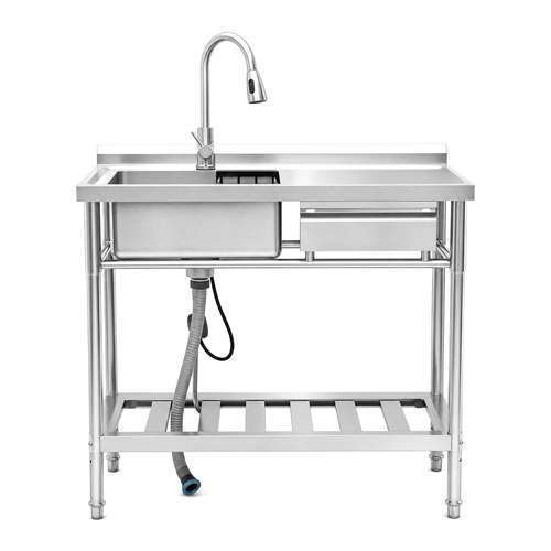 Stainless Steel Utility Sink, Freestanding Sink 3