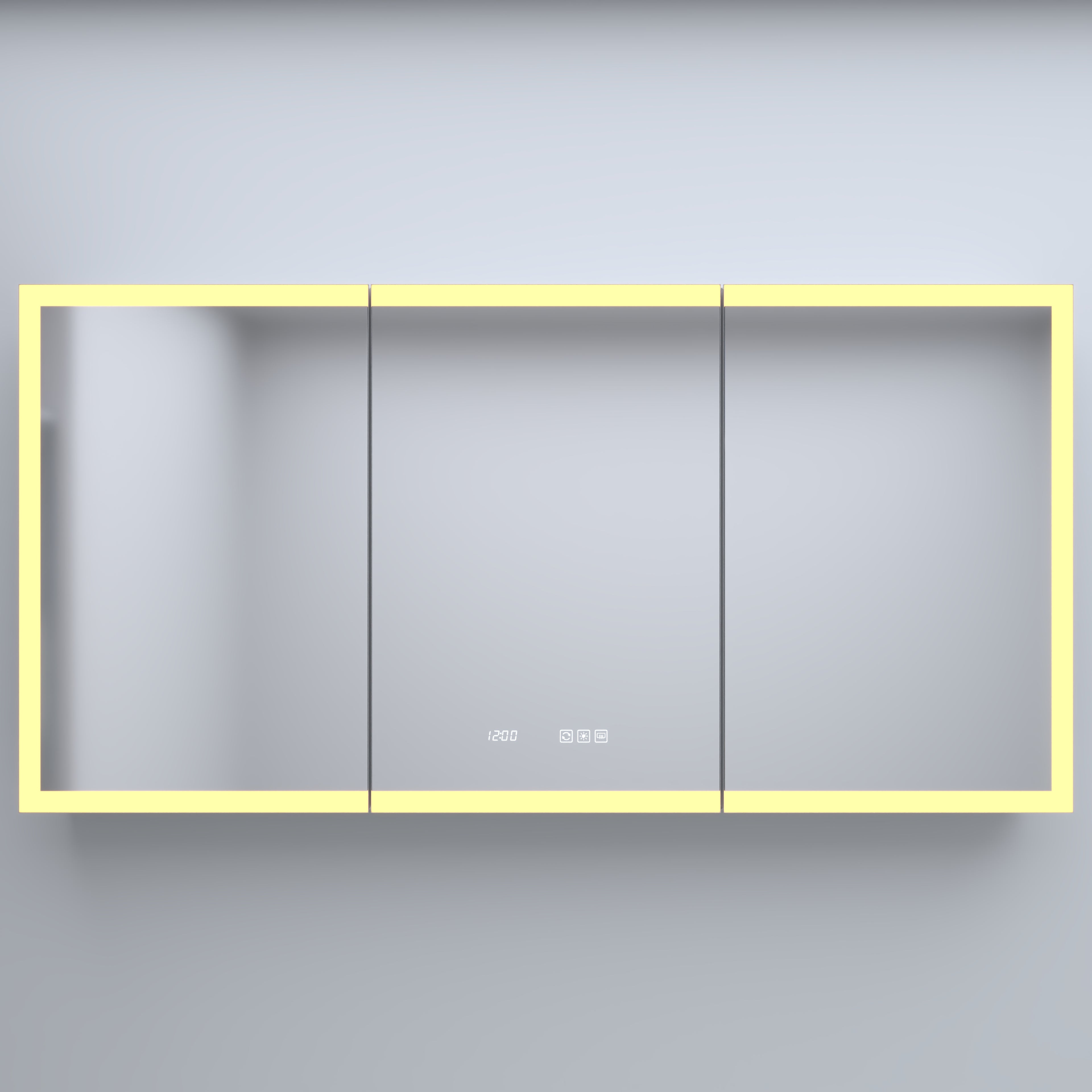 60 Inch W x 30 Inch H Rectangular LED Bathroom Mirror