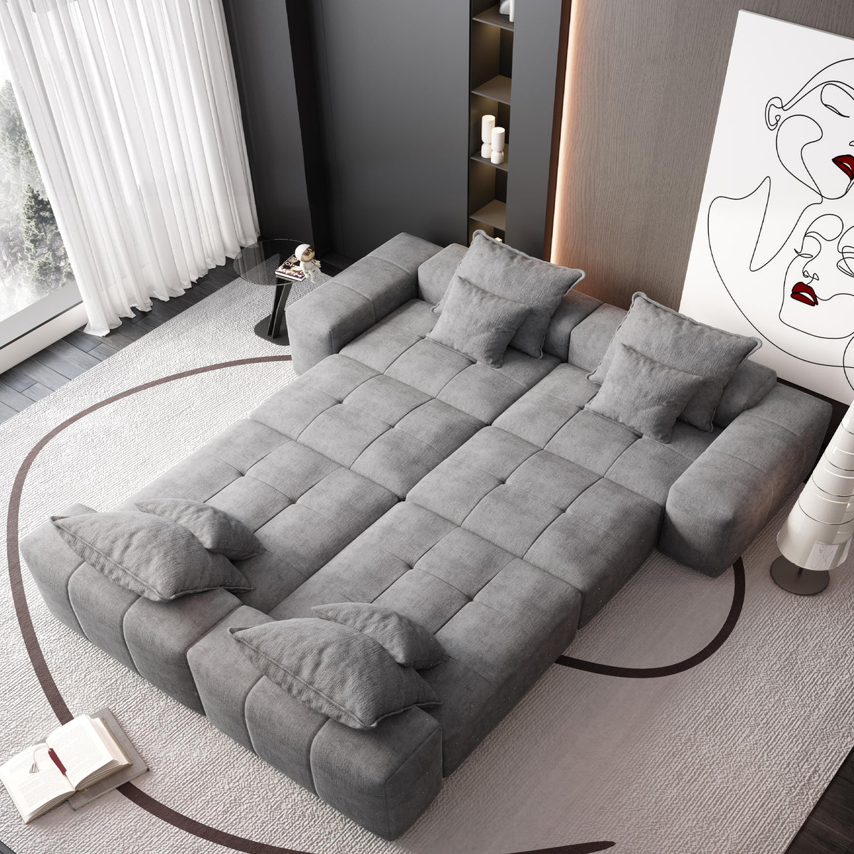 Modern Oversized Modular Sectional Sofa