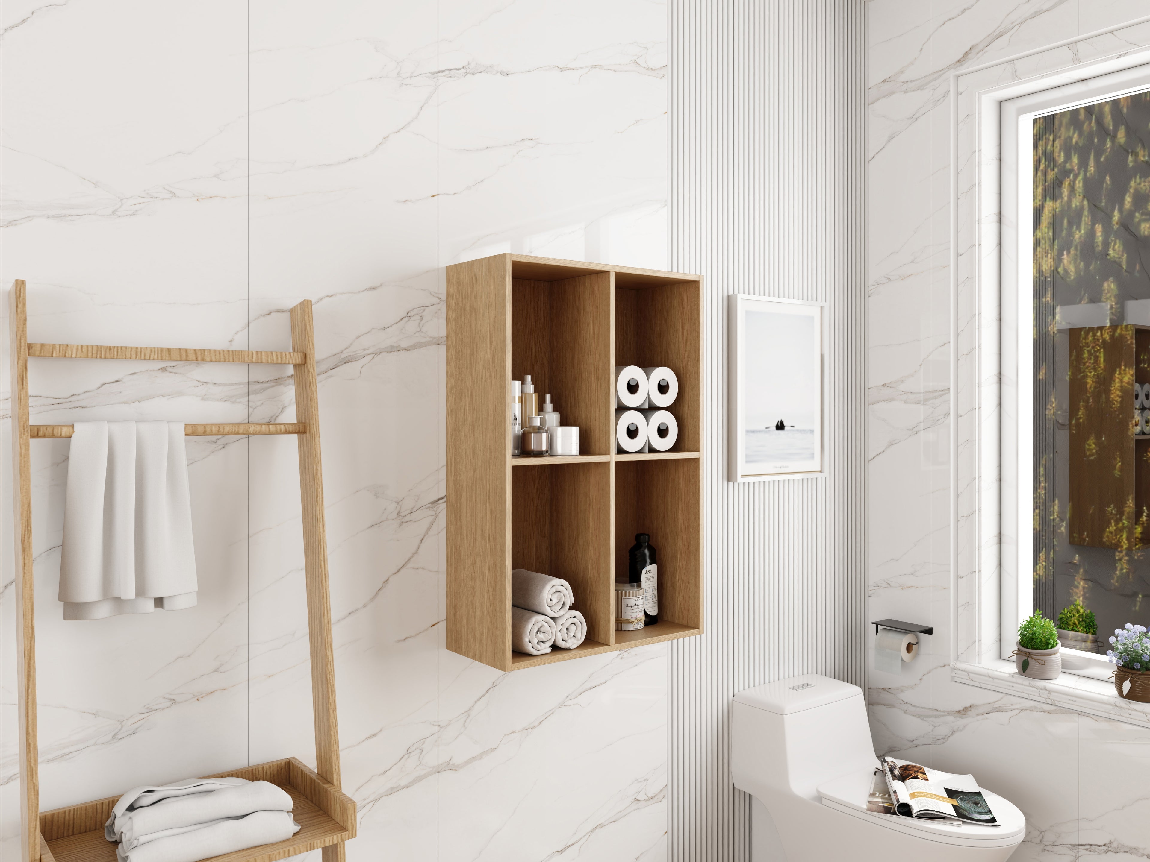 24 Inch Small Wall Mounted Storage Shelves