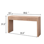 Modern Console Table with 4 Drawers – 59.2" Entryway Table