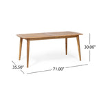 Outdoor Acacia Wood Expandable Dining Table in Teak
