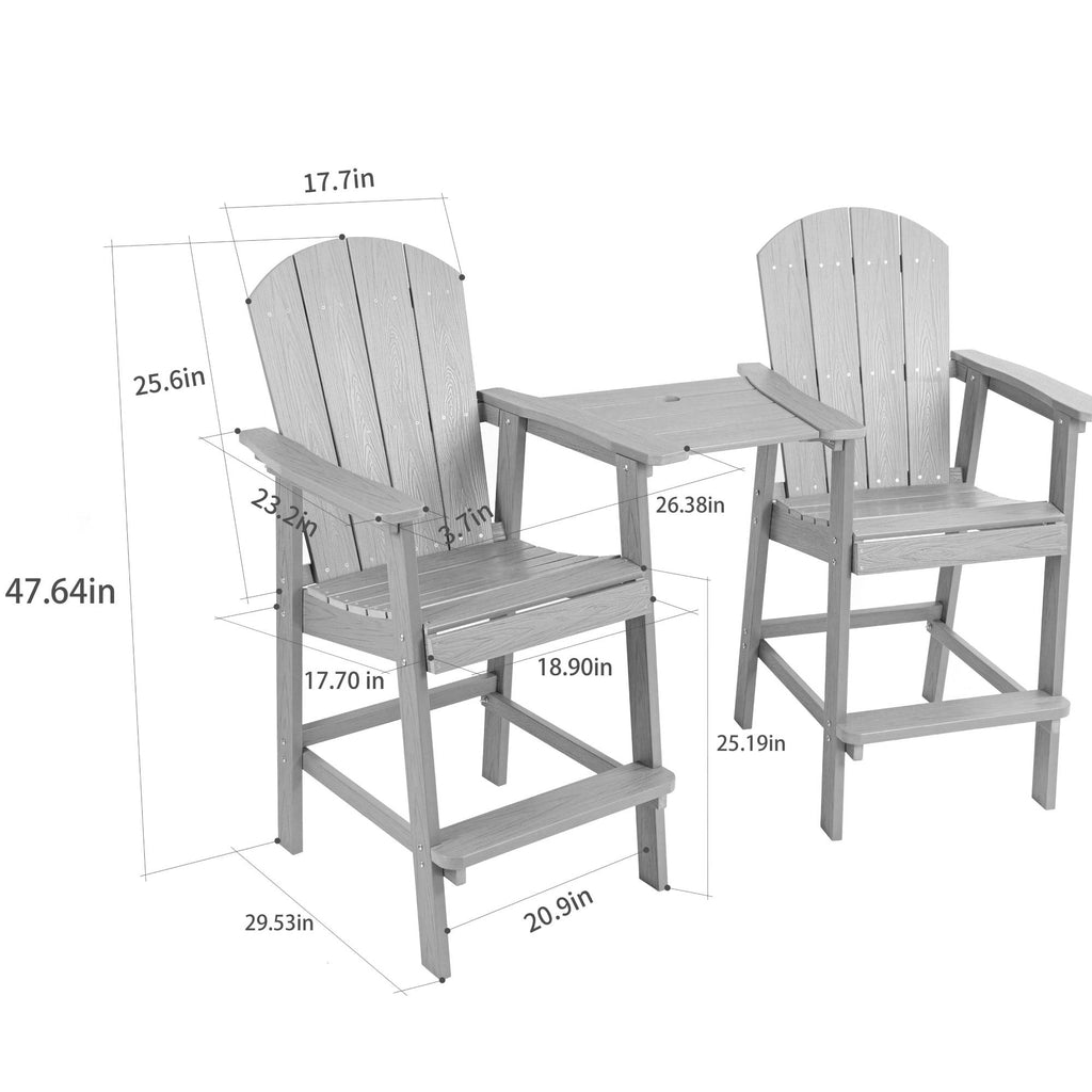 Outdoor Bar Chair Set
