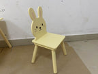 Kids Table and Chair Set with 2 Bunny Chairs