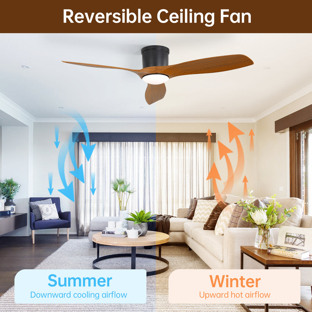 52-Inch Smart Ceiling Fan With Light and Remote Control
