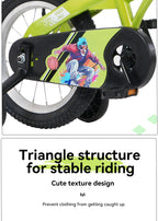 FKZNPJ 18 Inch Sporty Kids Bike With Training Wheels