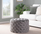 Round 24" Ottoman in Dark