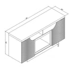 Alessia 76" Fireplace