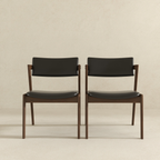 Edwin Mid Century Modern Kitchen Dining Chair (Set of 2)