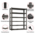 82"H 6 Tier Metal Shelves for Storage Garage Shelving