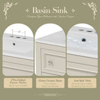 36" Bathroom Vanity Cabinet with Sink Combo Set