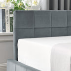 Full Size Storage Upholstered Tufted Bed Frame