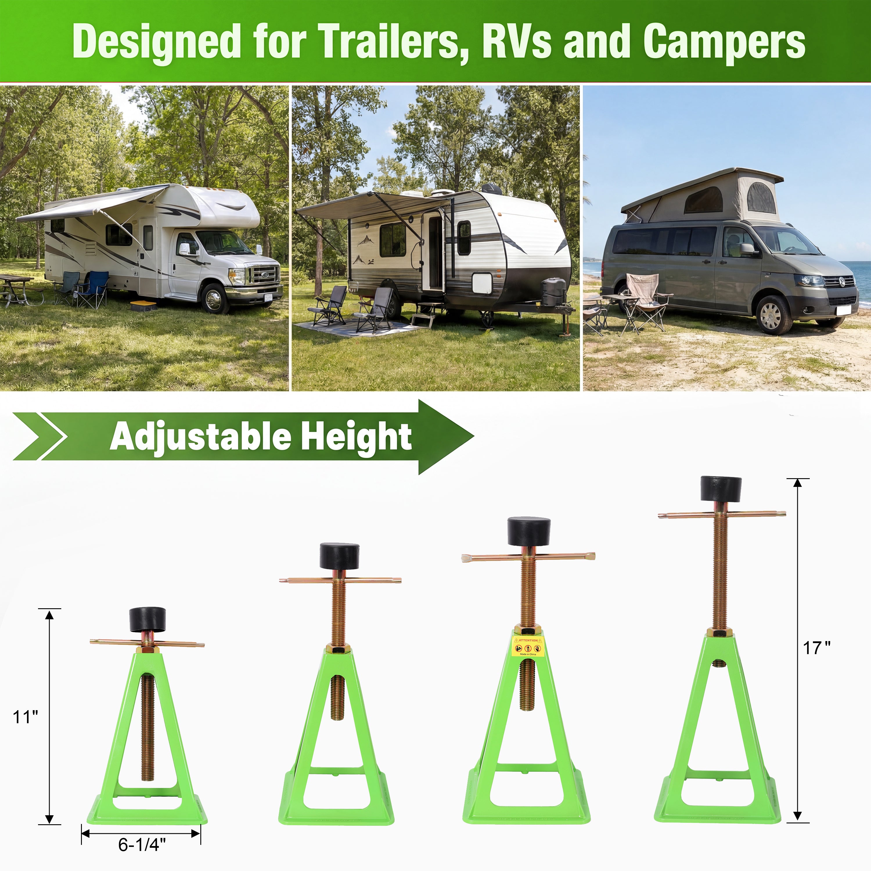 4-Pack RV Stabilizer Jacks