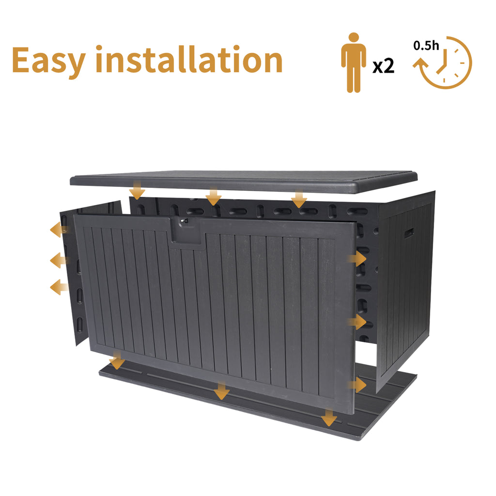 230 Gallon Resin Outdoor Deck Box