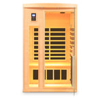 Low EMF Hemlock Wood Far-Infrared Indoor Two Person Sauna Room