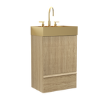 Gada 20" Striped Light Bathroom Vanity