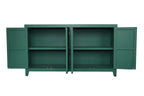 59" Green Accent Cabinet with 4 Doors