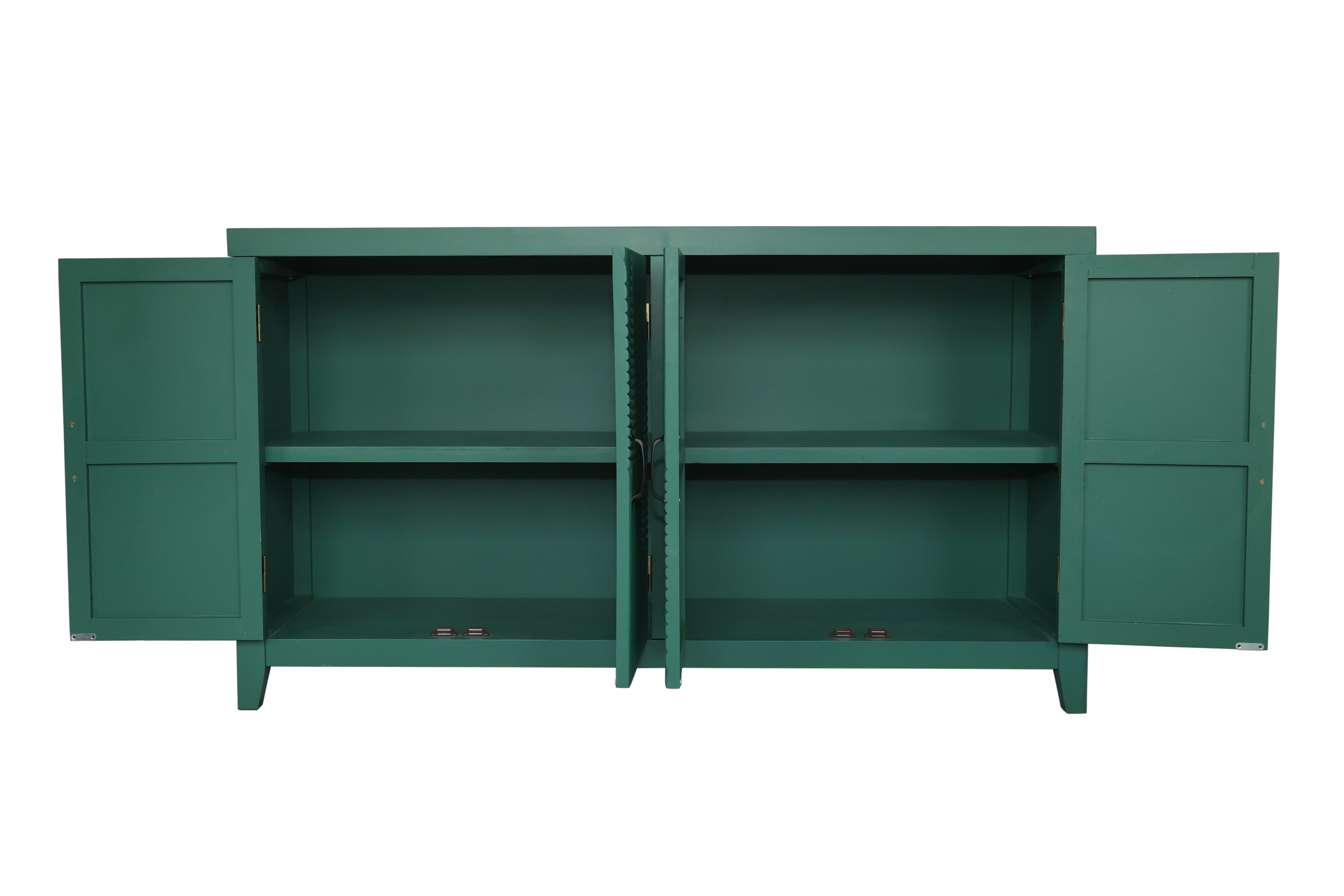 59" Green Accent Cabinet with 4 Doors