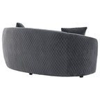 Lorraine Dark Upholstered Loveseat