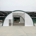 Single Truss Arch Storage Shelter W30'xL65'xH15' 11oz PE