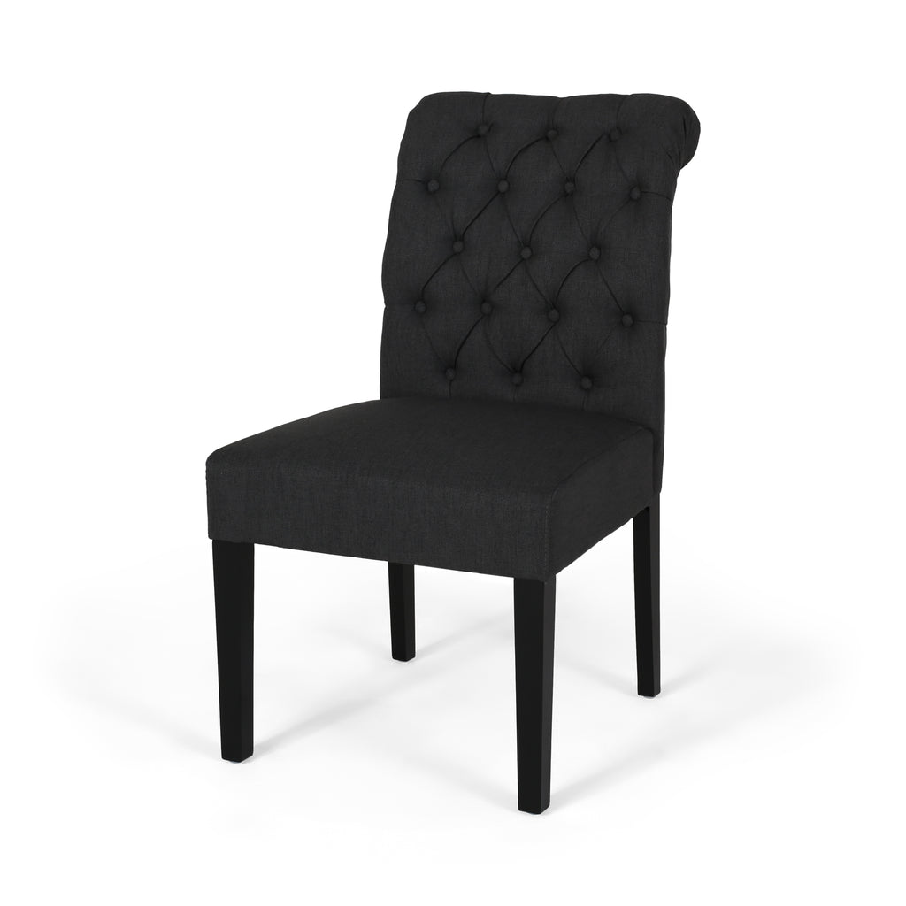 Broxton Tuft Dining Rolltop Chairs (Set of 2)