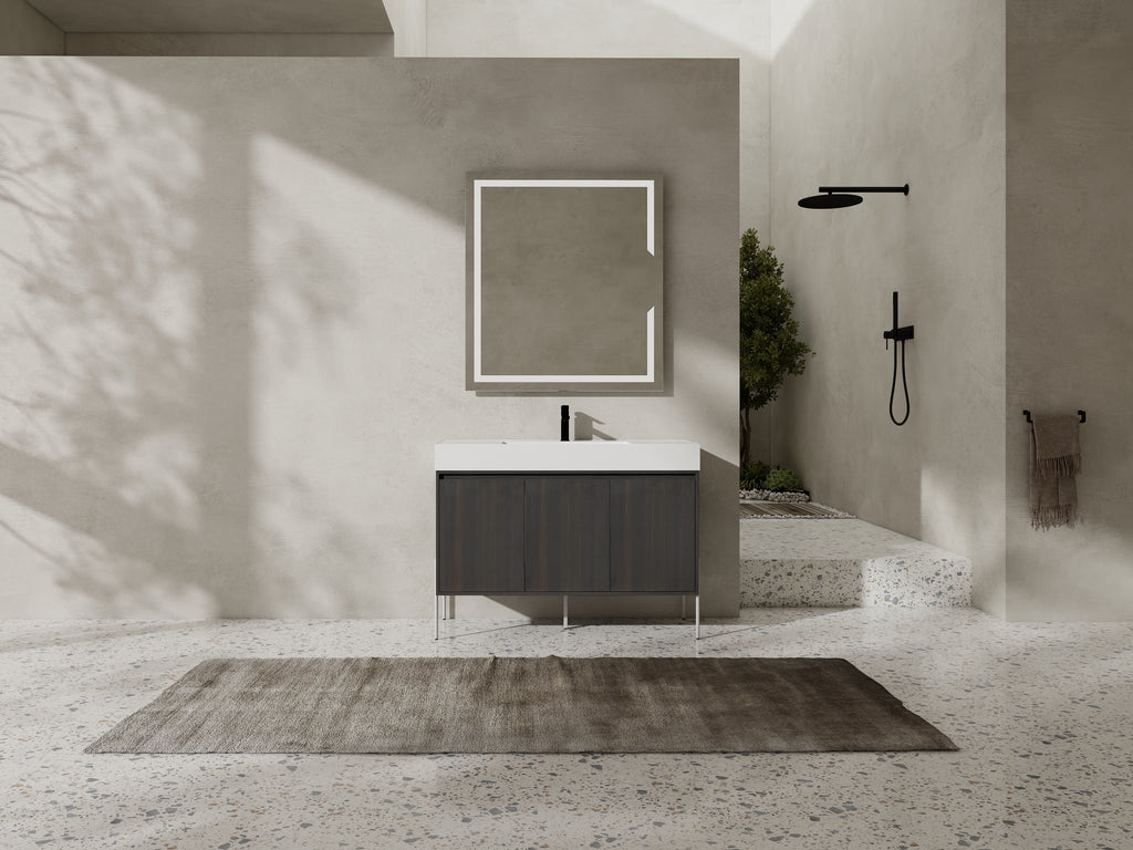 48" Freestanding Bathroom Vanity with Resin Sink