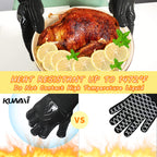 BBQ Gloves – 1472°F Heat Resistant Fireproof Mitts
