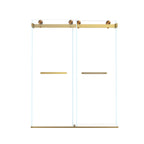 Frameless Double Sliding Shower Door 56-60" W x 74" H