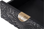 Hand-Carved Accent Cabinet