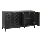 59 Inch Sideboard with 3D Woven Door Design