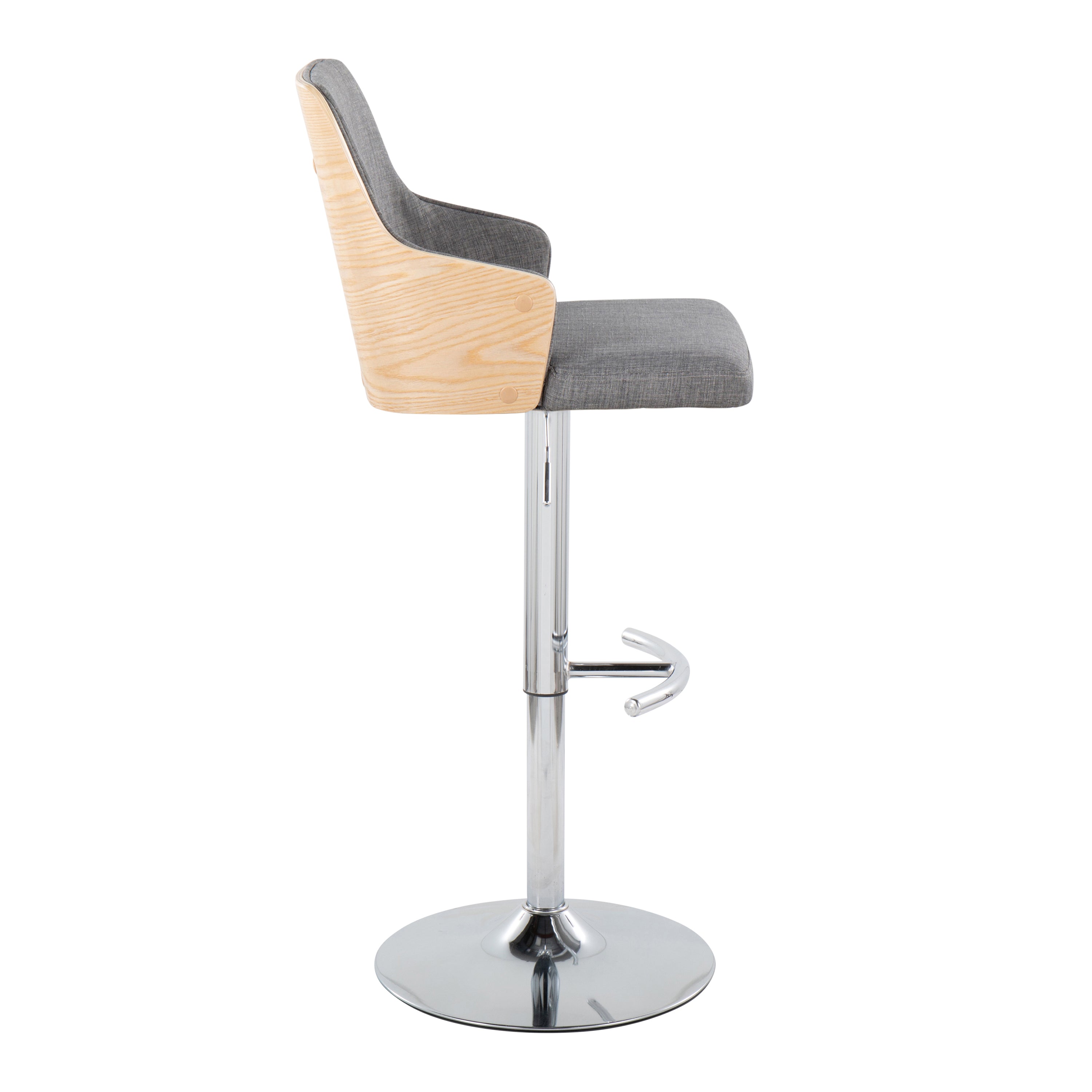 Contemporary Adjustable Barstool Stool with Swivel