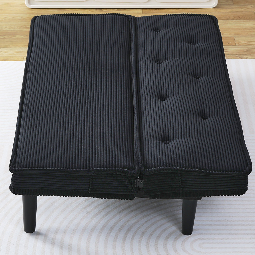 66-Inch Corduroy Sofa Bed