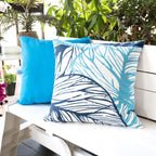 Leaf Vein Outdoor & Indoor Set of 2 Pillows