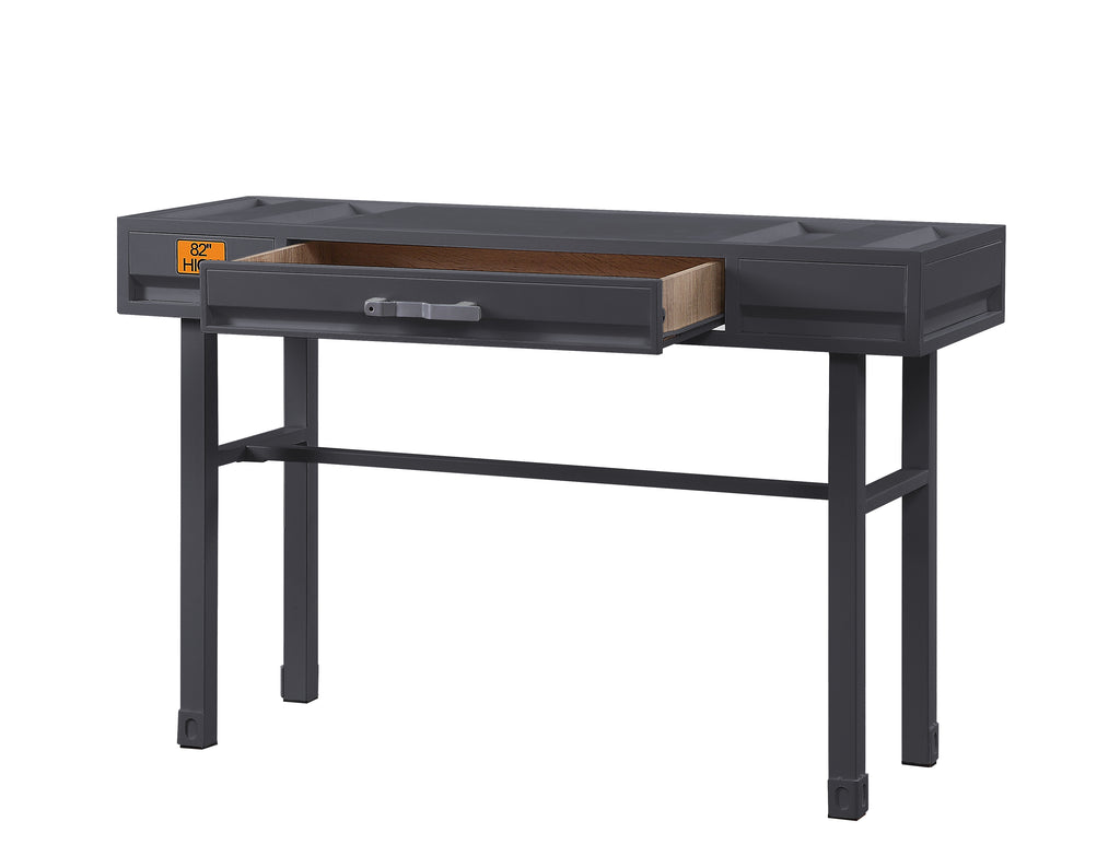 Cargo Gunmetal Finish Vanity Desk