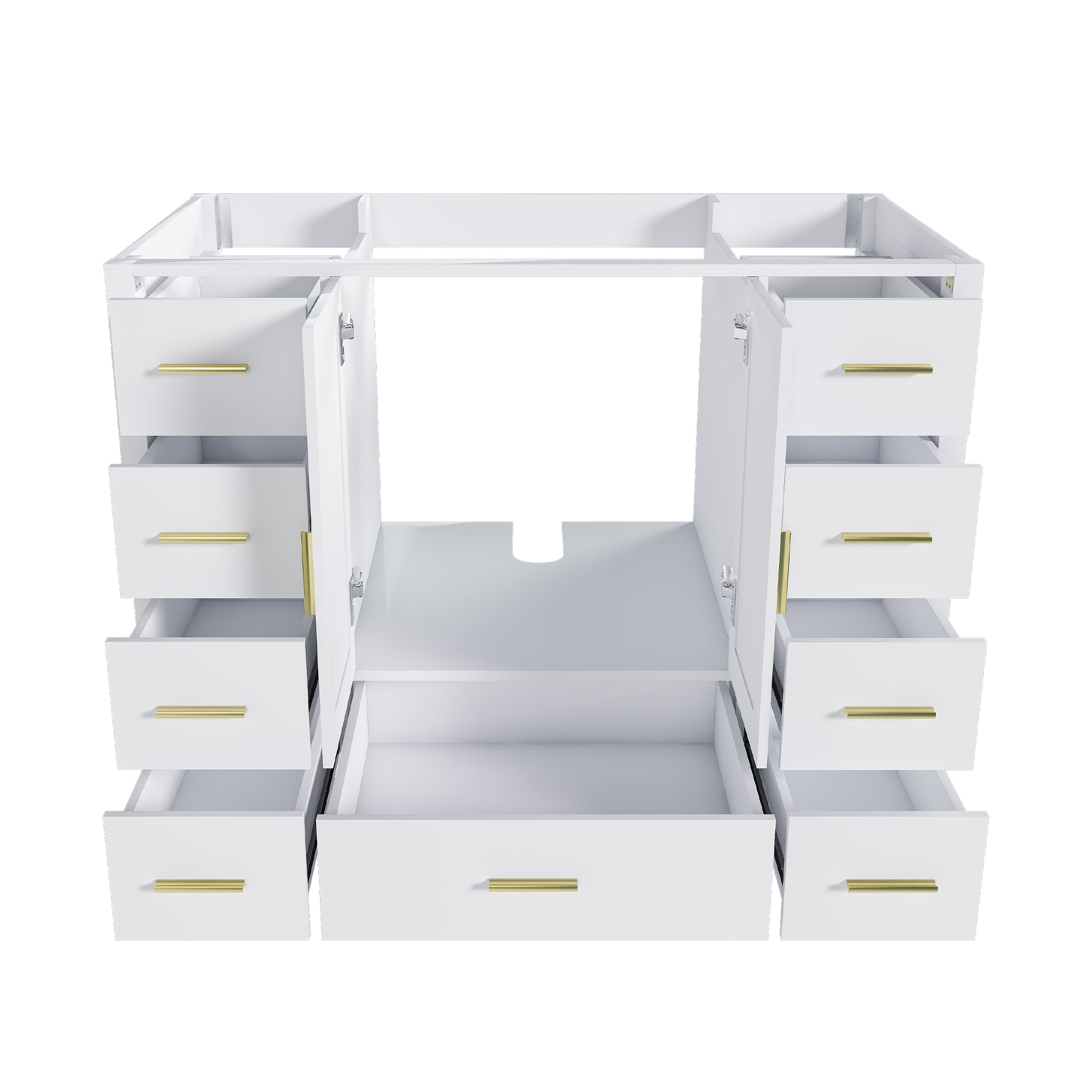 42" Bathroom Vanity Base Cabinet with 2 Soft-Close Double Doors