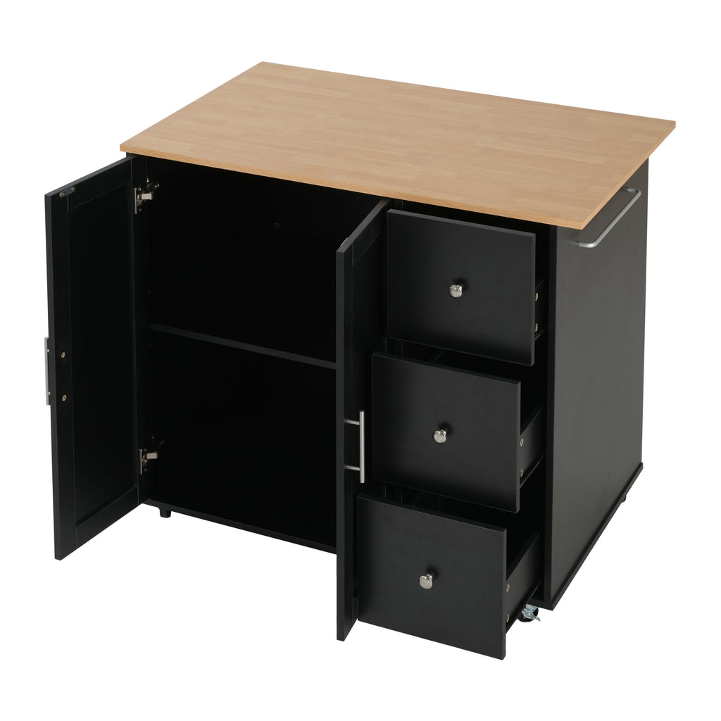 Mobile Kitchen Cart with Storage