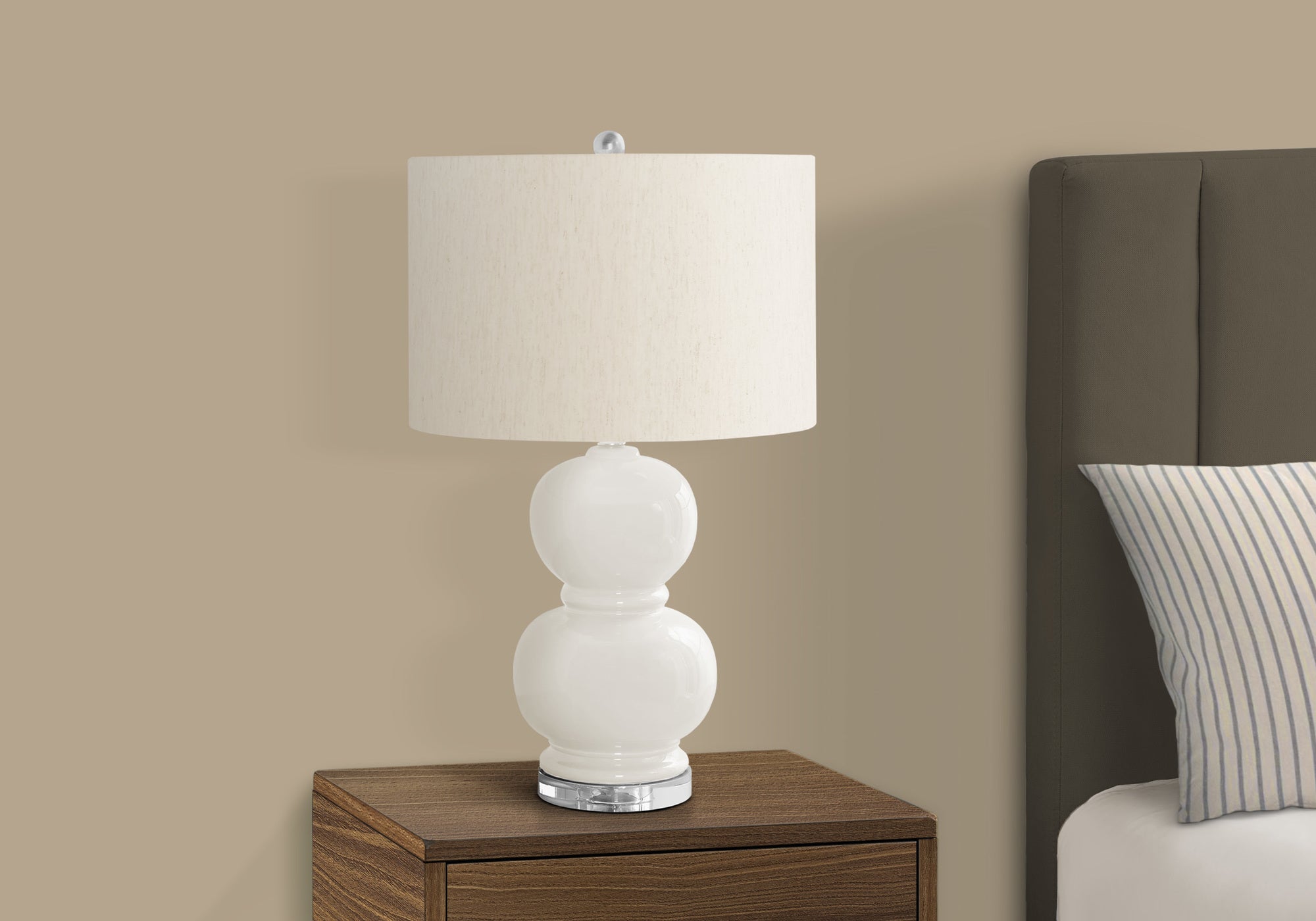 Contemporary 25" Blue Ceramic Table Lamp