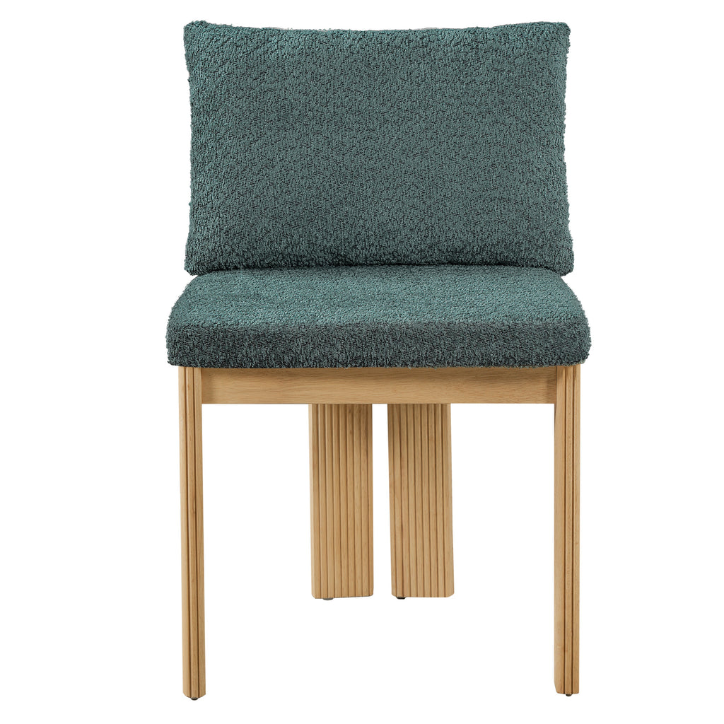 Indoor Boucle Dining Chair Set of 2