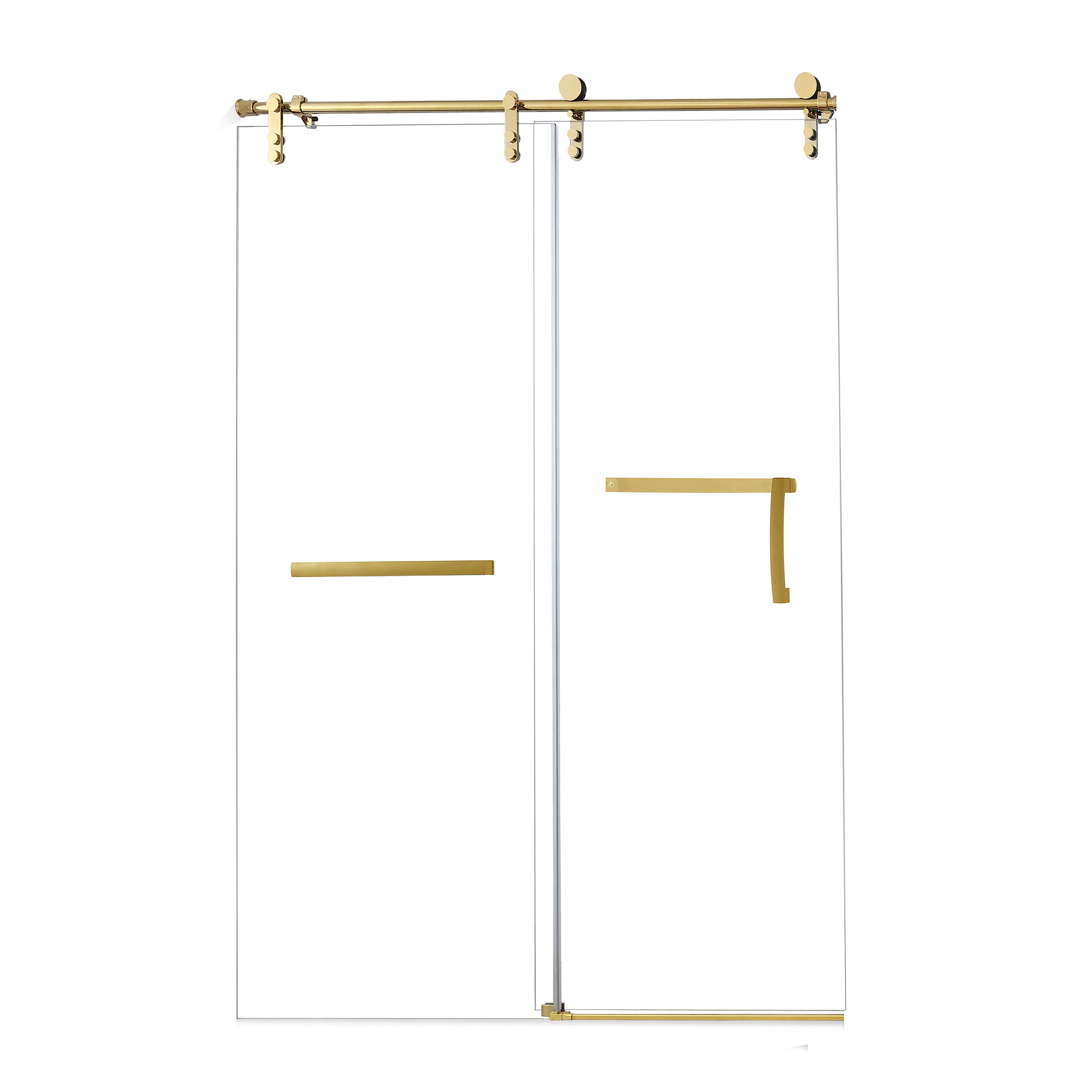 60 Inches x 76 Inches Frameless Single Sliding Shower Door