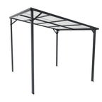 Outdoor Metal Pergola 8' x 10' with Inclined Roof