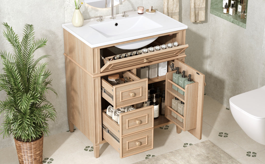 30" Bathroom Vanity With Sink